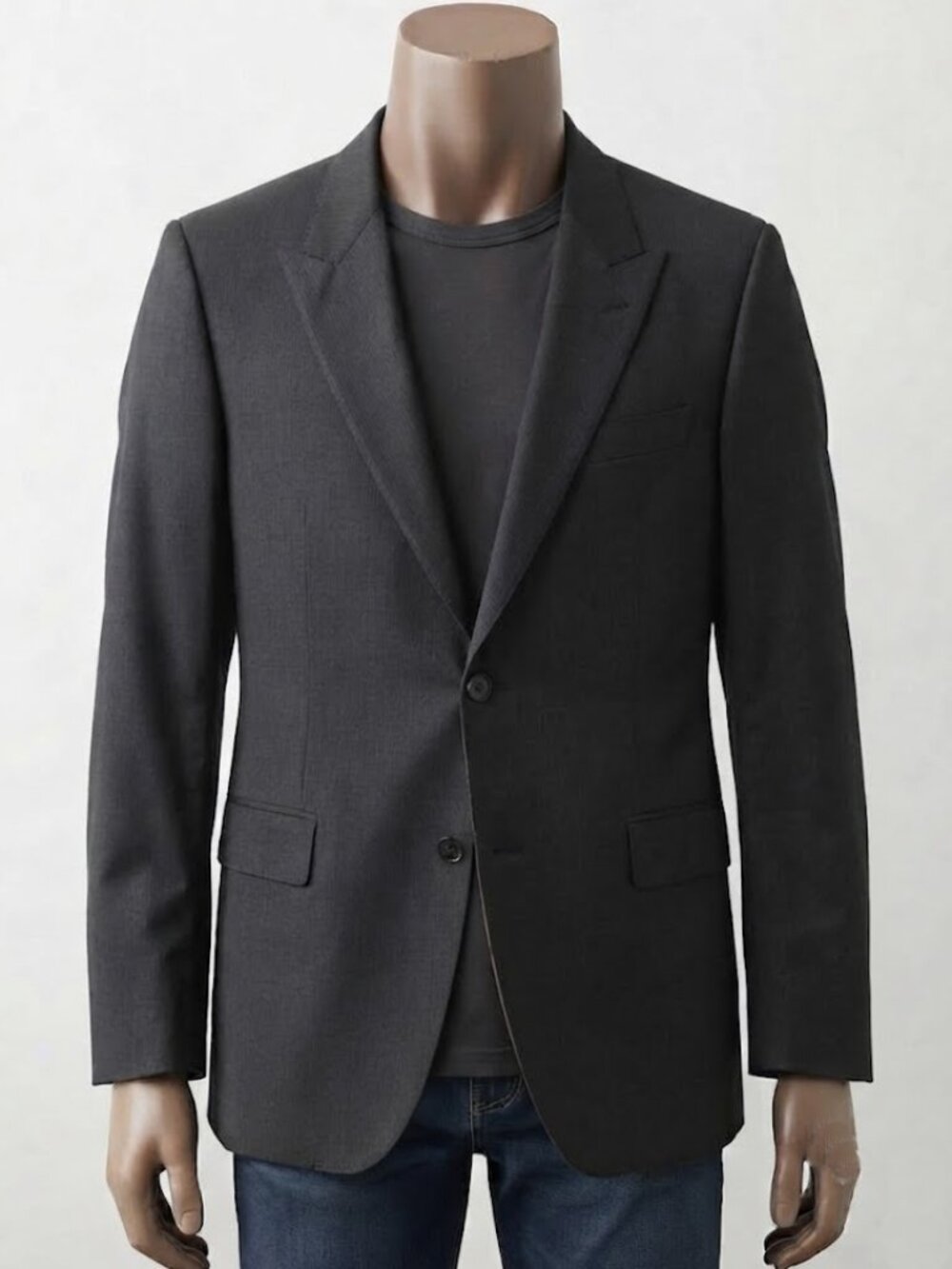 Hugo Boss Ryan Vegas Men's 46L Dark Brown Wool Blazer Sport Coat Jacket 46 Long